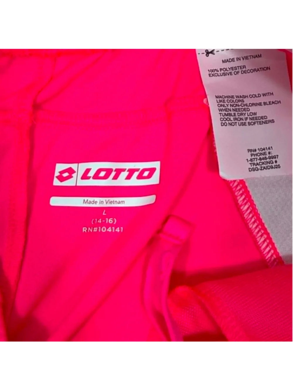 Lotto Athletic Shorts Pink Active Performance Mesh Inset Boys Size Large NWT